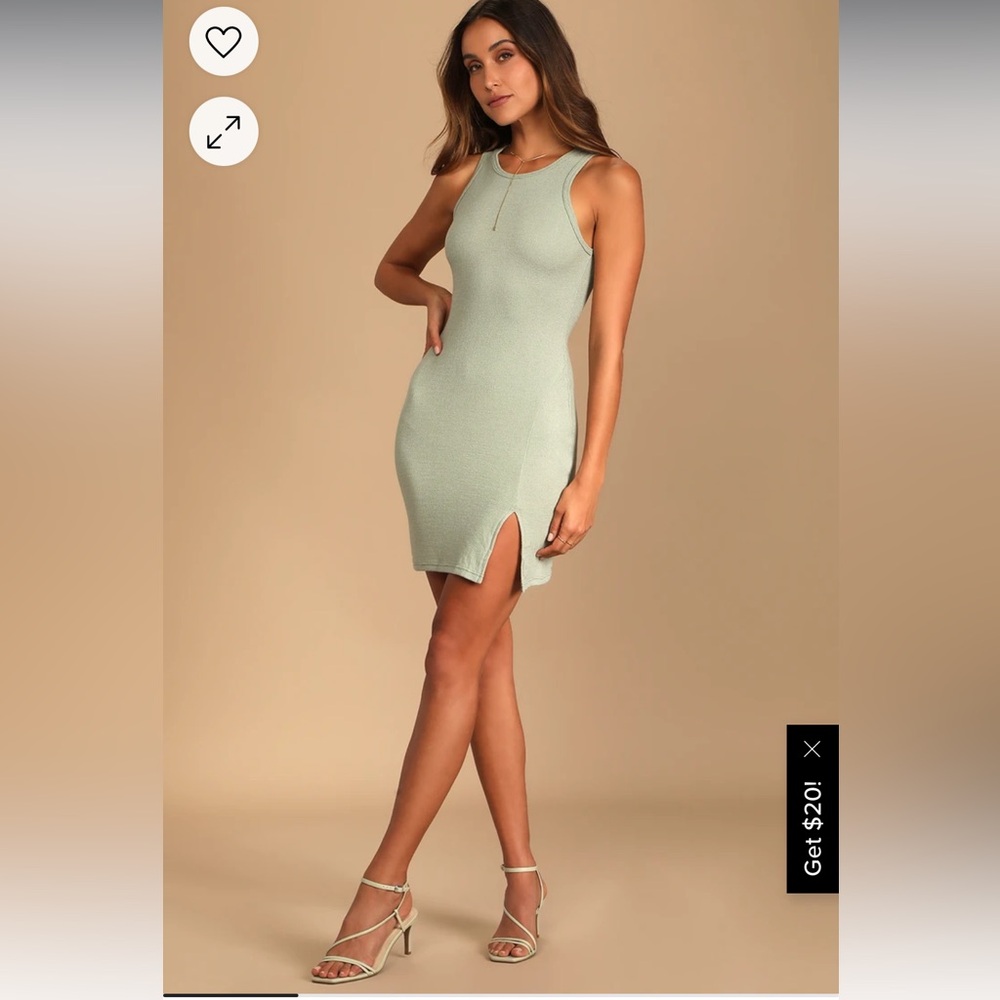 Sleeveless bodicon mini dress
